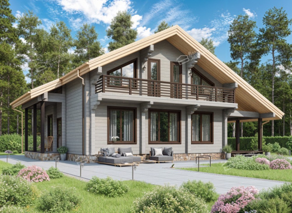 Дом из клееного бруса VZ-370